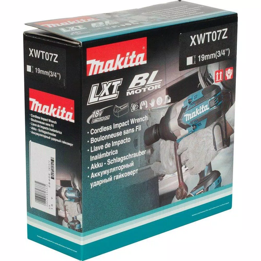 Makita 18V LXT Brushless 3/4 in. Square Drive High Torque Impact Wrench (Tool Only)