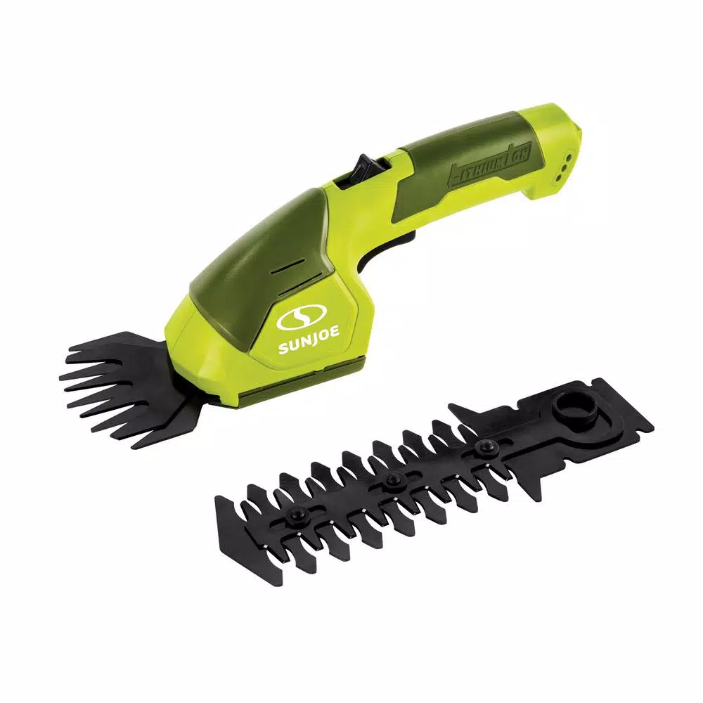 Sun Joe HJ605CC 2-in-1 Cordless Grass Shear and Hedge Trimmer with 3 ft. Extension Pole, 7.2V