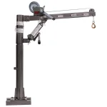 Stark 1100 lbs. Capacity Pickup Truck Hitch Mounted Crane with Hydraulic Lift and Hand Winch thumbnail 1