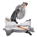 RIDGID 12 in. 15 Amp Dual Bevel Corded Miter Saw with LED and Universal Mobile Stand Kit thumbnail 3