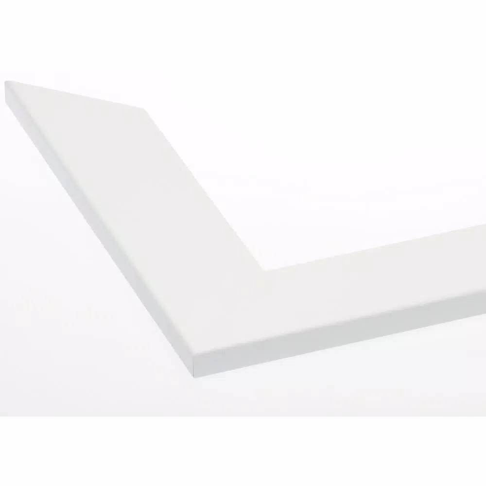 BrandtWorks American Value Modern Matte White Composite Framed Mirror, 65.5 in. x 32 in.