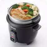Aroma 6-Cup Rice Cooker and Food Steamer with Removable Steam Tray, Black thumbnail 5