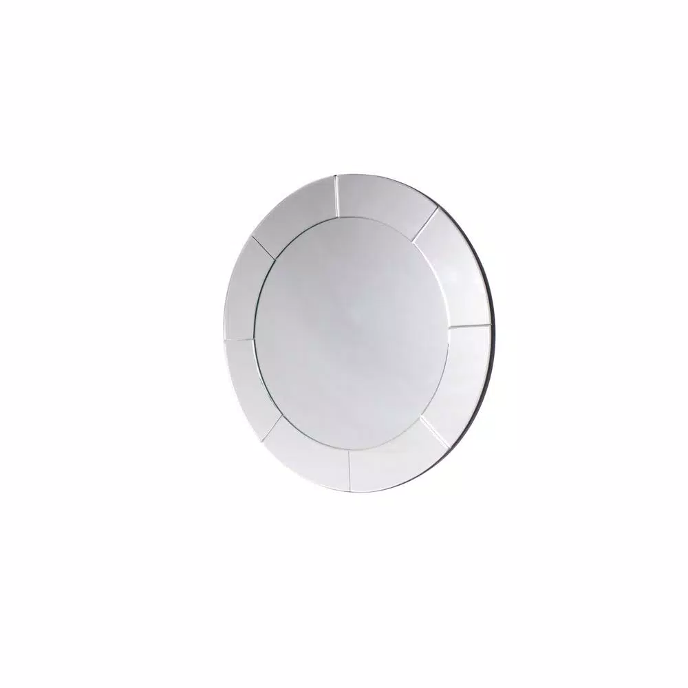 StyleWell 29 in. Round Classic Frameless Accent Mirror