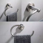 Kraus Elie Brushed Nickel Towel Ring - Solid Brass Hand Towel Holder thumbnail 4