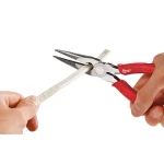 Milwaukee 2-Piece Pliers Set: 9 in. High Leverage Lineman's & 8 in. Long Nose Pliers thumbnail 2