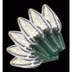 Home Accents Holiday Super Bright C9 LED Warm White Christmas String Lights, 50-Light Constant-On Set (Pack of 6) thumbnail 1