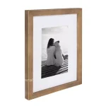 DesignOvation Gallery Rustic Brown Wood Picture Frame Set, 4-Pack, Fits 3.5x5 in. with Mat or 5x7 in. Without Mat thumbnail 3