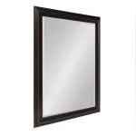 Kate and Laurel Whitley Large Rectangular Bronze Beveled Glass Contemporary Accent Mirror thumbnail 2
