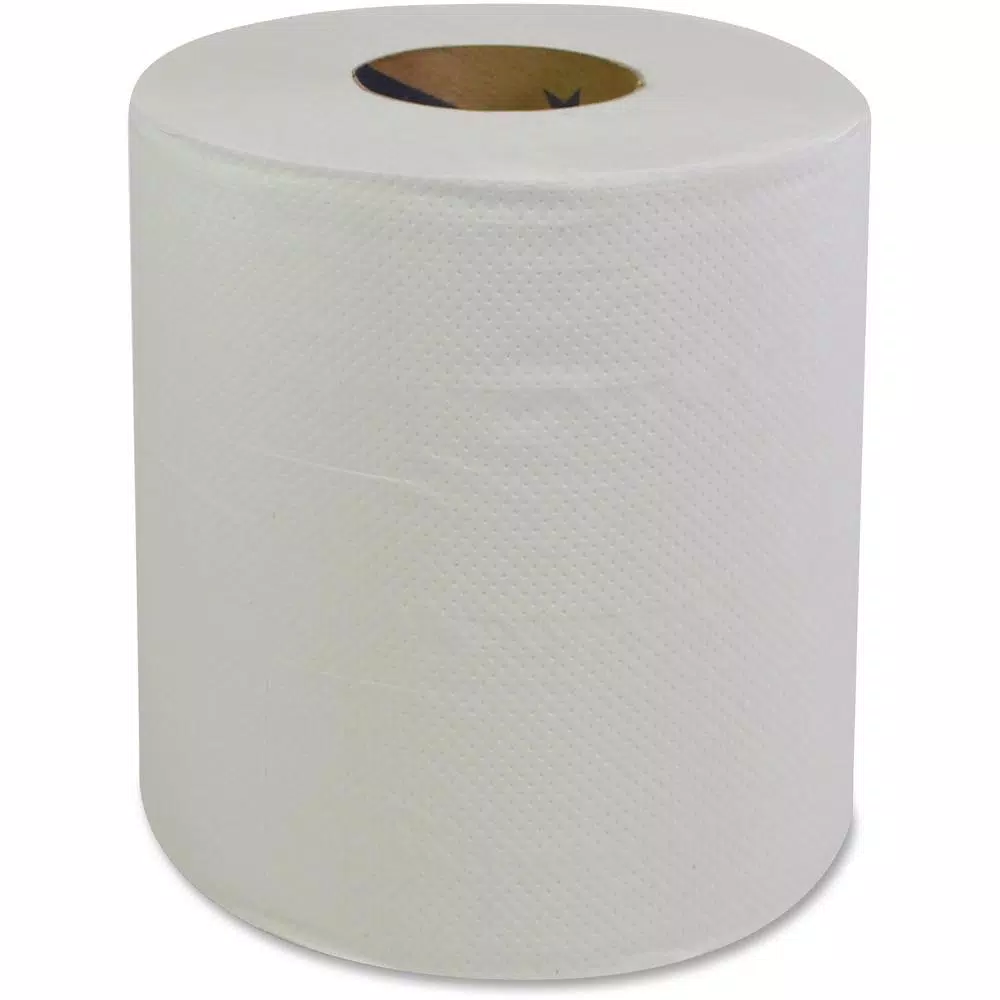 Unbranded White 2-Ply Center Pull Paper Towels, 360 Sheets per Roll, 6 Rolls per Carton