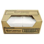 Chix Durawipe Shop Towels 13 x 15 Z-Fold White, 100 Count Reusable Cleaning Cloths thumbnail 2
