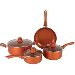 Brentwood Appliances 7-Piece Copper Nonstick Cookware Set with Ergonomic Handles thumbnail 1