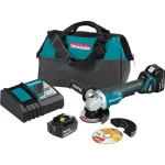 Makita 18V LXT Brushless 5" Angle Grinder Kit with 5.0Ah Battery & Charger thumbnail 2