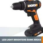 WORX 20V PowerShare 3/8 in. Cordless 2-Speed Drill Driver (Tool-Only) thumbnail 8