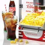 Unbranded Coca-Cola Countertop Popcorn Popper Machine with 2.5-Oz. Stainless Steel Kettle, Red thumbnail 3