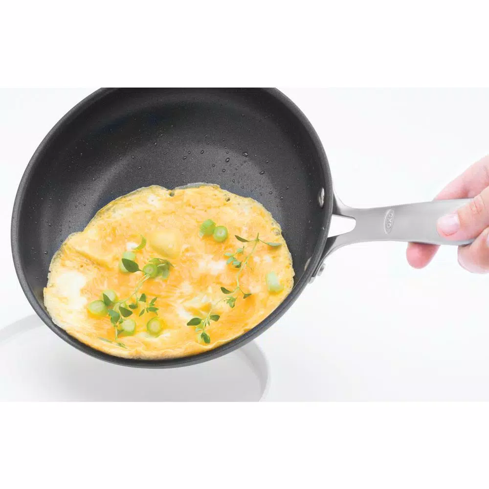 OXO Good Grips 10 in. Hard-Anodized Aluminum Ceramic Nonstick Frying Pan, Black