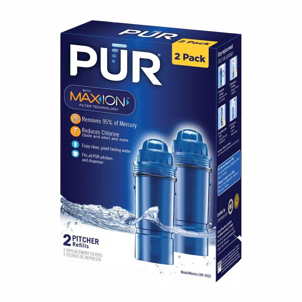 PUR Pitcher Refill Filters (2-Pack) with MAXION Technology