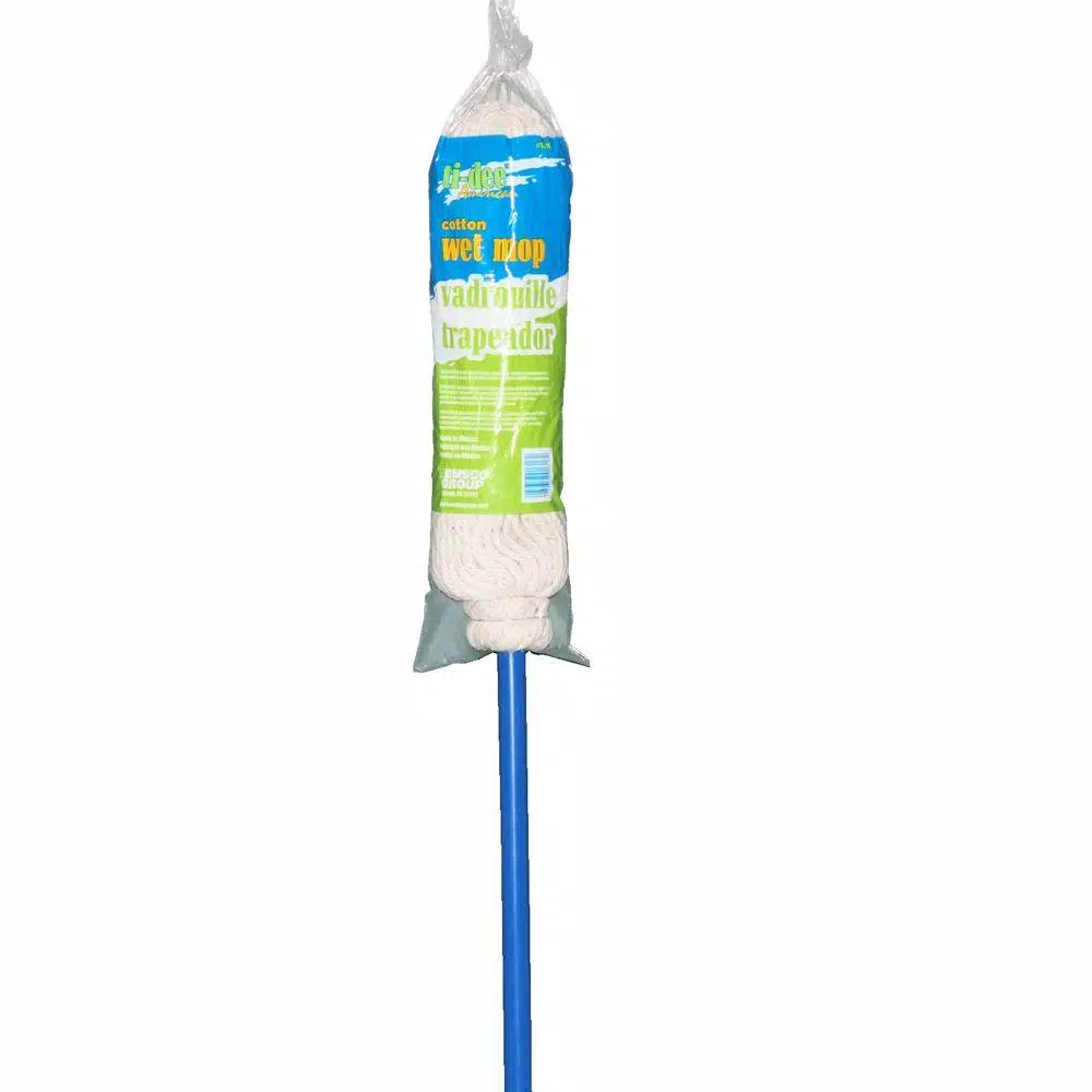 Ti-Dee American 48 in. Cotton String Mop with Plastic Handle