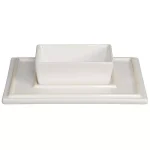 Unbranded CreativeWare Island Breeze Complete Hostess Server Set with Water Hyacinth Basket & Ceramic Bowls thumbnail 6