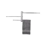 Nameeks Gedy Bridge Wall Mounted Polished Chrome Towel Rack with 3 Adjustable Sliding Bars thumbnail 5
