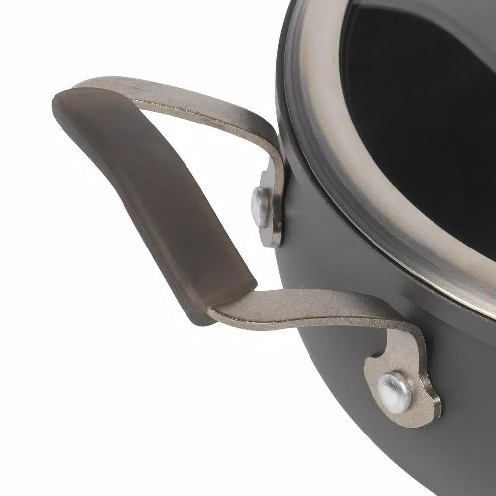 Epicurious 4 Qt. Hard-Anodized Aluminum Nonstick Saute Pan with Glass Lid
