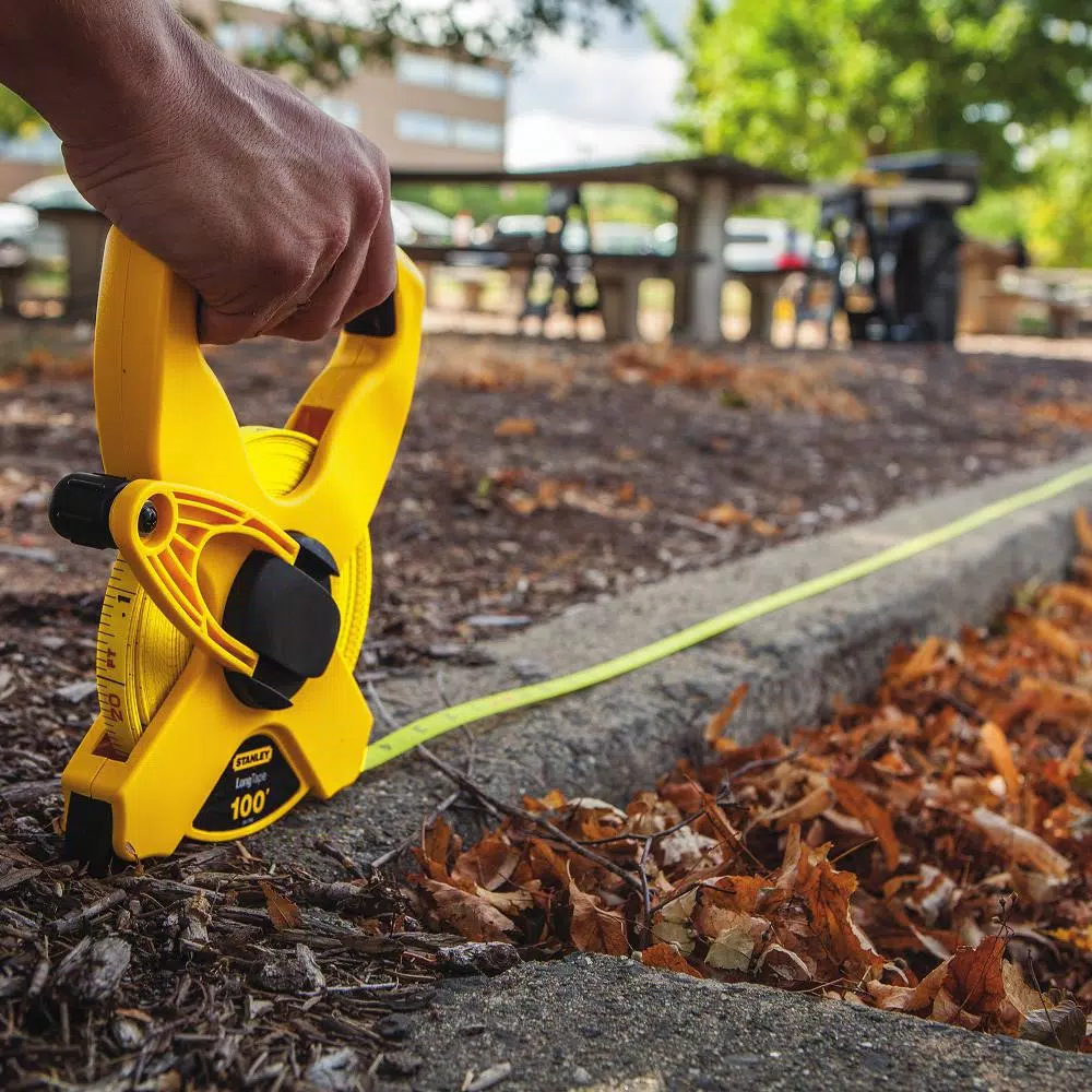 Stanley 100 ft. x 1/2 in. Fiberglass Long Tape Measure with High-Impact ABS Case