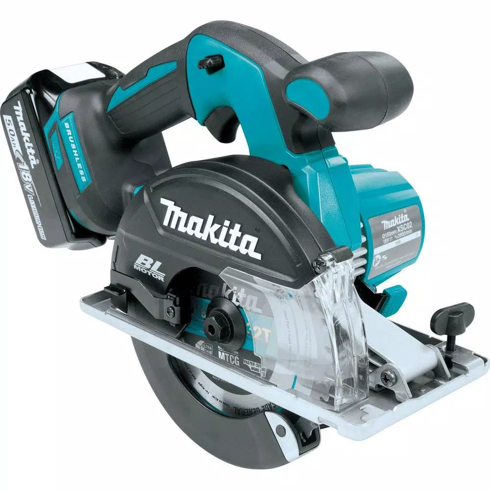 Makita 18V LXT Lithium-Ion Brushless 5-7/8" Metal Cutting Saw Kit with 2 5.0Ah Batteries and Charger