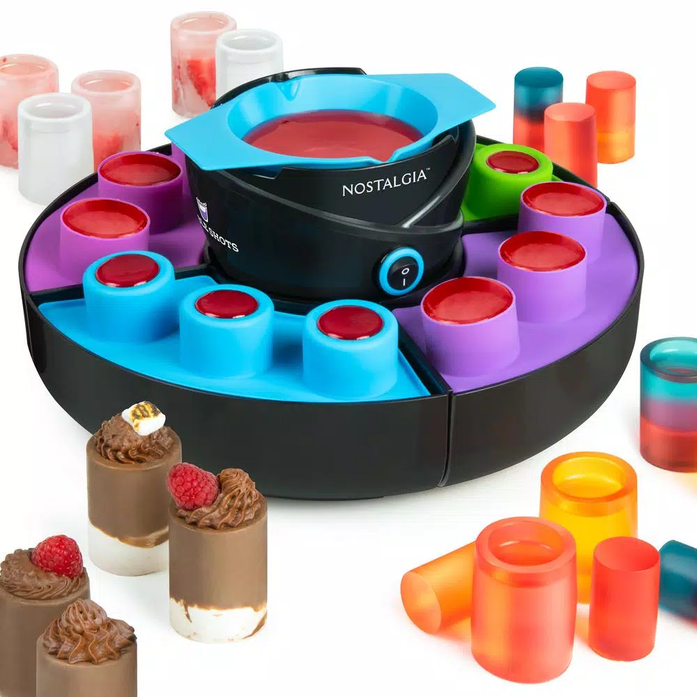 Nostalgia 40W Multi-Colored Edible Shot and Cup Maker Dessert Specialty Appliance