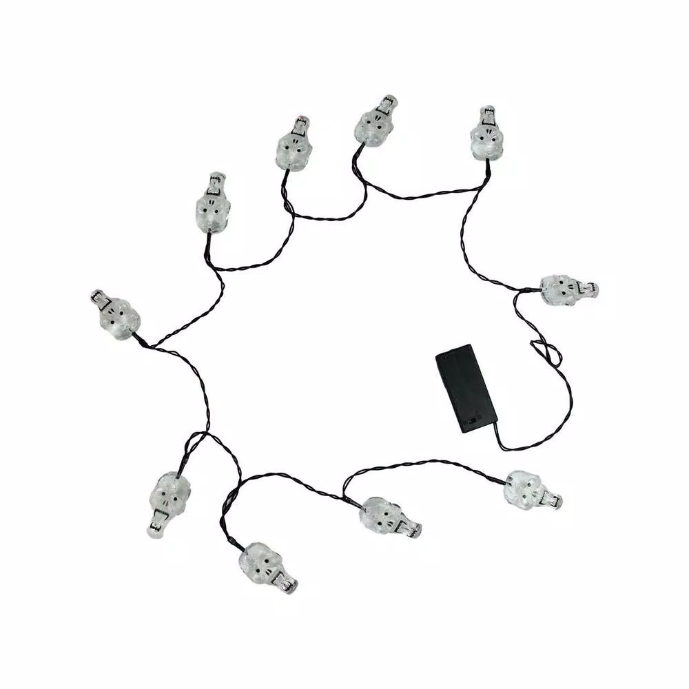Northlight LED Halloween String Lights Set - Skull, Spider, and Jack-o-Lantern Novelty Lights (90 Count)