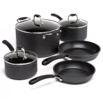 Ecolution Symphony 8-Piece Aluminum Nonstick Cookware Set with Hydrolon PFOA-Free Coating, Slate thumbnail 1