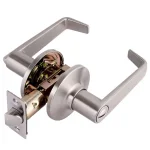 Toledo Fine Locks Segovia Unkeyed Interior Privacy Lever Set, Satin Nickel thumbnail 1