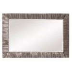 Unbranded Howard Elliott Tennessee Large Rectangle Modern Accent Mirror, Bright Nickel (60 x 40 in.) thumbnail 4