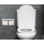 Alpine Industries Double Post Toilet Paper Holder with Storage Shelf, Chrome Finish thumbnail 5