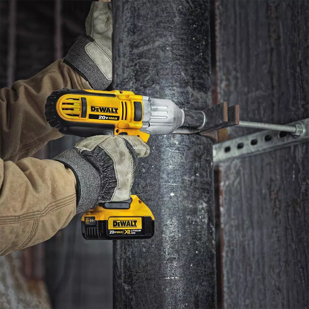 DEWALT 20V MAX Cordless 1/2 in. High Torque Impact Wrench Kit with (3) Batteries and Charger