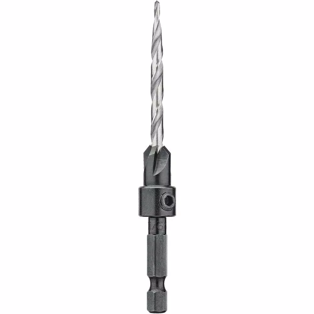 DEWALT #8 Countersink with 11/64 in. Drill Bit, Hex Shank