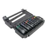 Klein Tools 6-Piece 2-in-1 Deep Impact Socket Set, 1/2 in. Drive, SAE thumbnail 1