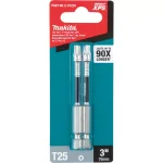 Makita ImpactXPS T25 Torx 3 in. Power Bits, 2-Pack thumbnail 3