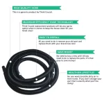 Think Crucial 10 ft. Replacement Vacuum Hose for Shop-Vac, Ridgid, and Craftsman Wet/Dry Vacs, 2-1/4 in. Cuff thumbnail 3