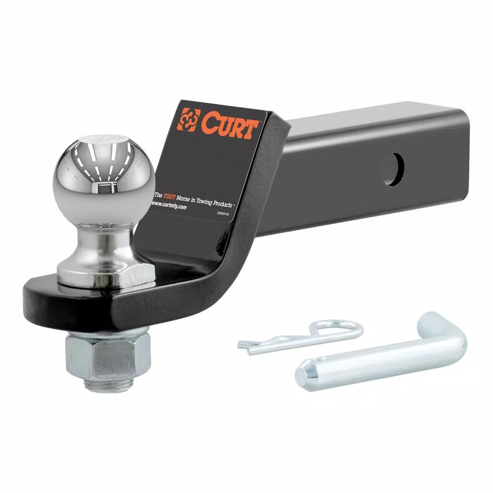 CURT Loaded Ball Mount with 2" Ball, 2" Shank, 7,500 lbs. Capacity, 2" Drop
