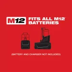 Milwaukee M12 12V Lithium-Ion Cordless 3/8 in. Impact Wrench (Tool-Only) thumbnail 3