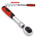 Stark 1/4 in. 72-Tooth Telescopic Extendable Ratchet with Soft Grip Handle, Chrome Vanadium Steel thumbnail 3