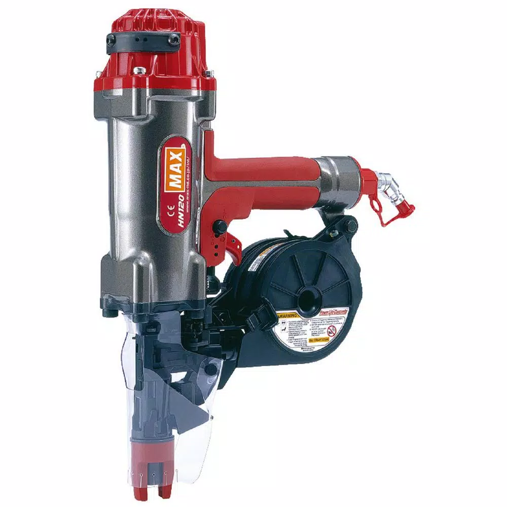 Max USA Corp MAX HN120 High Pressure Pneumatic Concrete and Steel Pinner Nail Gun Kit