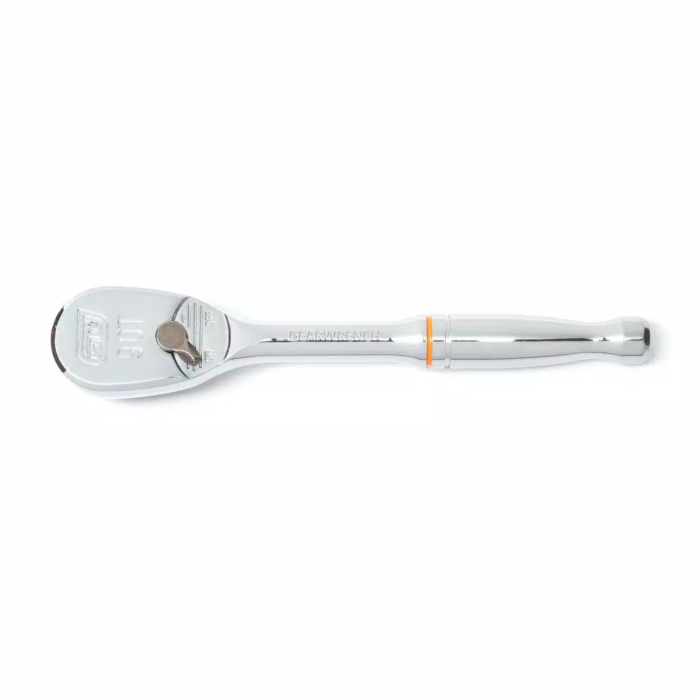 GEARWRENCH 1/4 in. Drive 90-Tooth Teardrop Ratchet, 5 in.