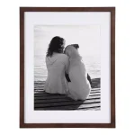 DesignOvation Design Ovation Gallery Wood Picture Frame Set, Walnut Brown, 14 x 18 in. (Set of 2) thumbnail 2