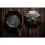 FINEX 12 in. Cast Iron Skillet with Lid, Pre-Seasoned Handmade Cookware thumbnail 5