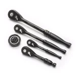 Husky 5-Piece 100-Position Ratchet Set with Gimbal Ratchet, 1/4 in., 3/8 in., and 1/2 in. Drives thumbnail 1