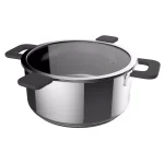 Ozeri 6-Piece Stainless Steel Induction Cookware Set with Patent-Pending Hands-Free Straining Glass Lids thumbnail 6