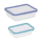 Snapware Pyrex Total Solutions 4-Piece Glass Rectangle Food Storage Set with Snapware Airtight Lids thumbnail 2