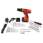 Stalwart 18V Cordless 3/8 in. Drill/Driver Set with 78-Piece Accessory Kit and Carrying Case thumbnail 2