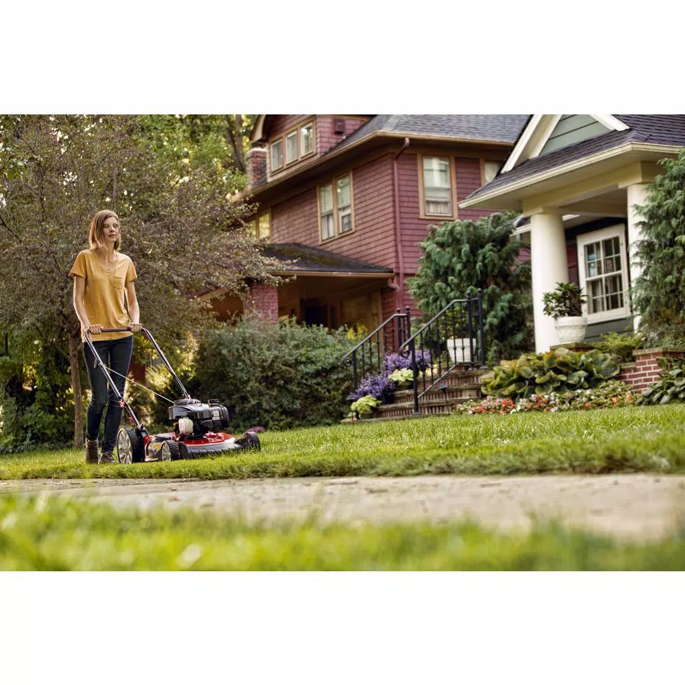 Troy-Bilt TB100 21 in. 140cc Briggs & Stratton Gas Push Lawn Mower with TriAction Cutting System