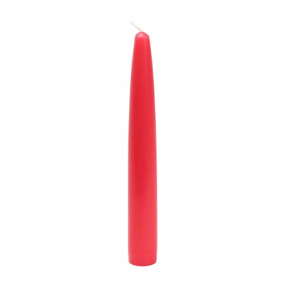 Zest Candle 6 in. Ruby Red Taper Candles, 12-Set